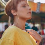 Short Hair - Photo of Woman Wearing Yellow Shirt