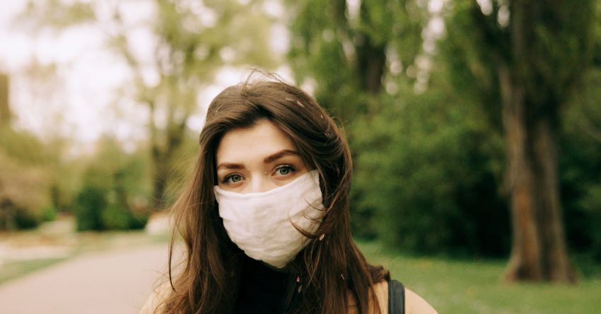 Hair Masks - Shallow Focus Photo of Woman Wearing Face Mask